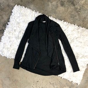 Helmut Lang Wool Gray Zip Up Jacket